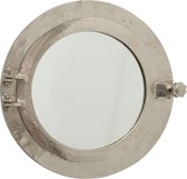 Patrijspoort - Spiegel - Rond - 40cm - Zilver