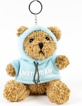 Memoriez Teddybeer sleutelhanger met mint trui