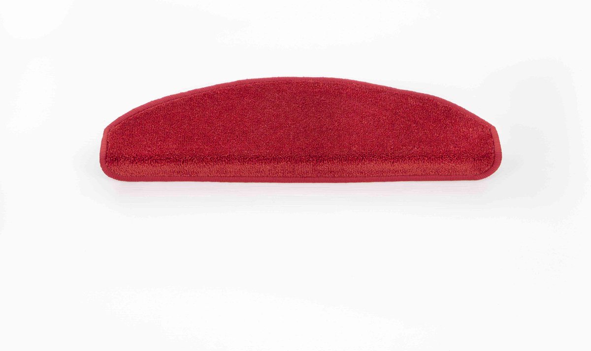 Trapmat velours Rood 17*56 cm Set 15 stuks