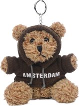 Memoriez Teddybeer sleutelhanger met bruine trui