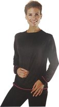 Fitness / Sport shirt Dames SACHA - Lange mouw - Zwart - Maat M