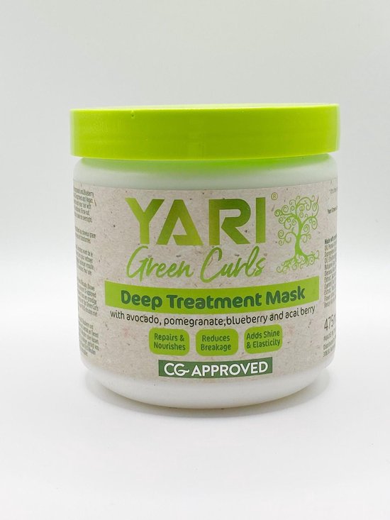 Yari Green Curls Deep treatment masker| cg| curly gir| hydraterend masker| 475ml