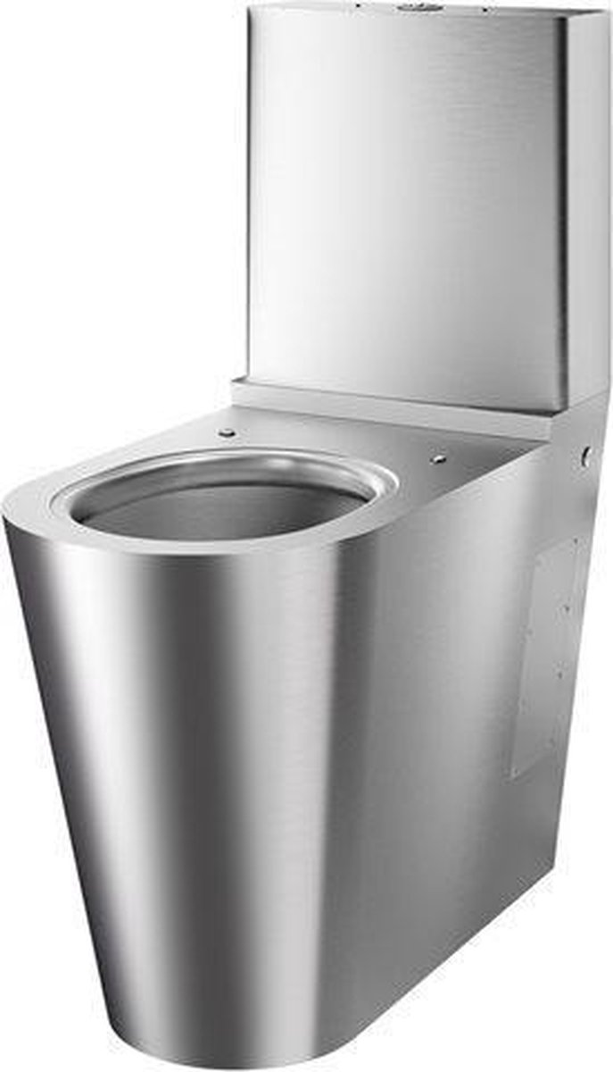 MONOBLOC 700 PMR WC met spoelbak RVS 304 mat gepolijst