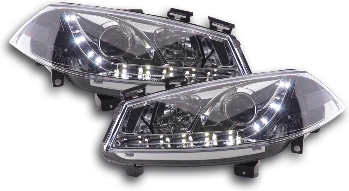Daylight koplamp LED DRL blik Ford Fiesta soort MK6 03-07 chroom - PK Automotive