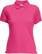 Fruit of the Loom polo lady fit Fuchsia maat M