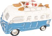 Clayre & Eef Decoratieve Magneet 7*2*5 cm Blauw Kunststof camper Koelkast Magneet