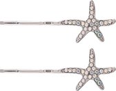 Melady Haarspeld (set v 2) MLHC0154  - Paars Metaal HaarclipHaarklem