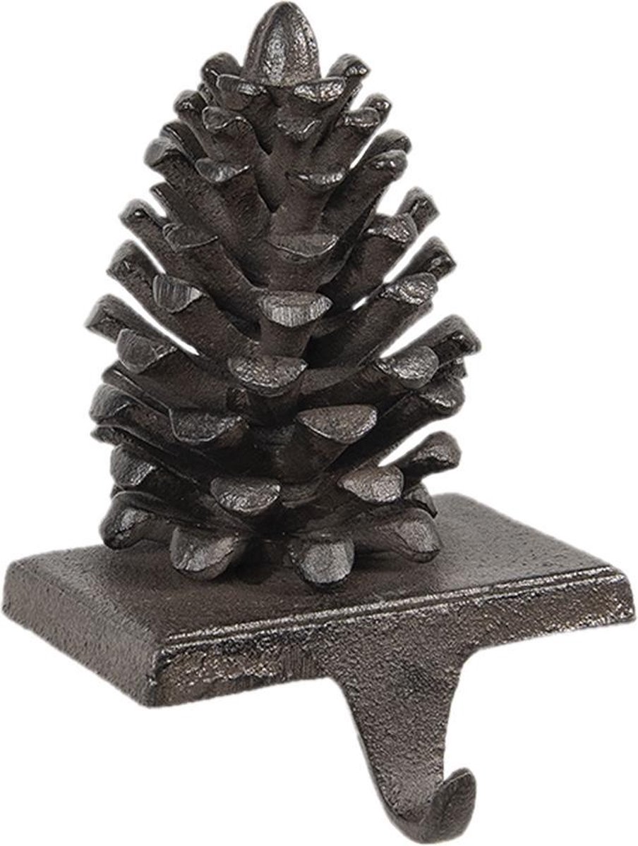 Decoratie 12x12x19 cm Bruin Ijzer