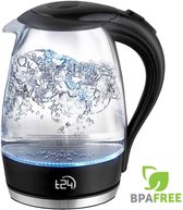 Waterkoker van borosilicaatglas T24 met LED 2200 watt 1,7 liter