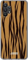 6F hoesje - geschikt voor Samsung Galaxy A32 5G -  Transparant TPU Case - Tiger Print #ffffff