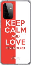6F hoesje - geschikt voor Samsung Galaxy A72 -  Transparant TPU Case - Feyenoord - Keep calm #ffffff
