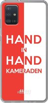 6F hoesje - geschikt voor Samsung Galaxy A52 - Transparant TPU Case - Feyenoord - Hand in hand, kameraden #ffffff