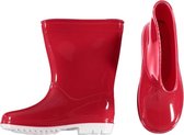 Xq Footwear Regenlaarzen Halfhoog Junior Rubber Rood Maat 27