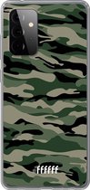 6F hoesje - geschikt voor Samsung Galaxy A72 -  Transparant TPU Case - Woodland Camouflage #ffffff