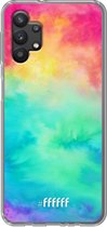 6F hoesje - geschikt voor Samsung Galaxy A32 5G -  Transparant TPU Case - Rainbow Tie Dye #ffffff