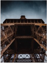 Poster – Onderkant van de Eiffeltoren in Parijs  - 30x40cm Foto op Posterpapier