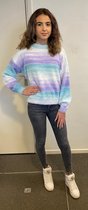 Blauw Trui -  Sweater - Rainbow Sweater Blue - One Size S t/m L