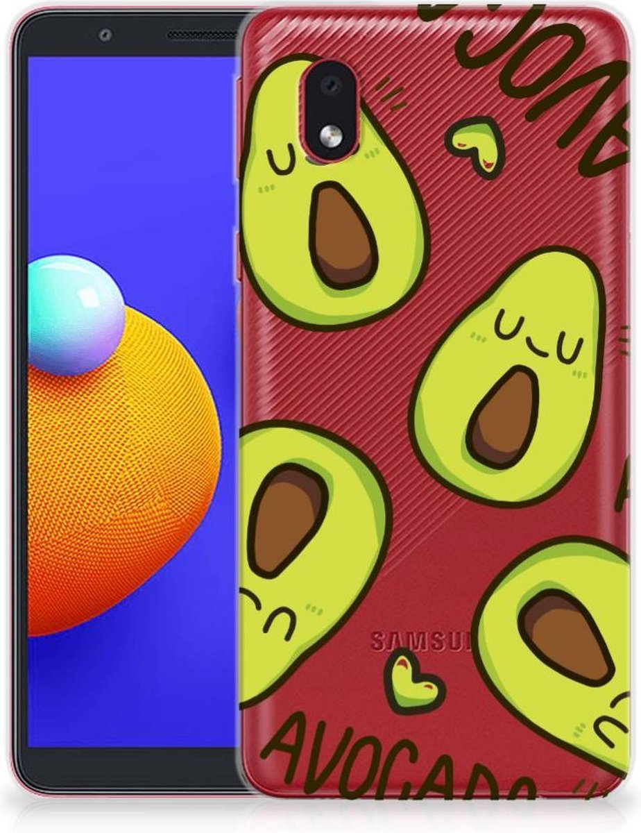 Samsung Galaxy A01 Core Telefoonhoesje met Naam Avocado Singing