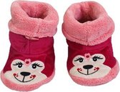 Enkelmodel pantoffel hond - Roze - Maat 23 / 24