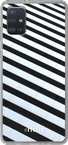 6F hoesje - geschikt voor Samsung Galaxy A52 - Transparant TPU Case - Mono Tiles #ffffff