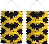 8x lanternes de chauve-souris pour Halloween ou sorcière thème fournitures de fête décorations 18 cm