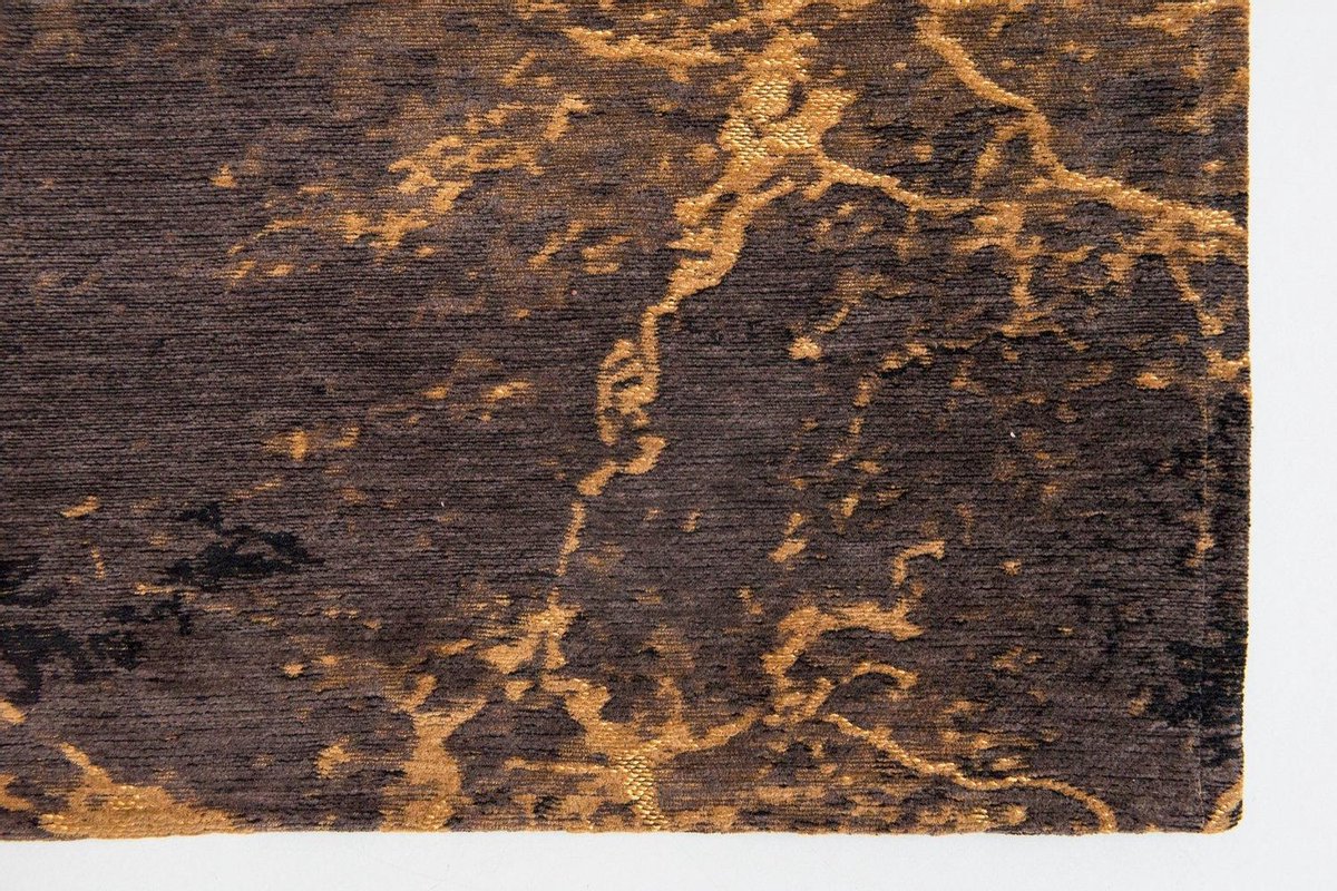 Wasbaar Binnen & Buiten Vloerkleed - 80 x 150 cm - Louis De Poortere Cracks Deep Mine - Laagpolig Tapijt - Gerecycled PET - Made in Belgium - Circulair
