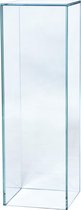 Glazen sokkel zuil, 20 x 20 x 100 cm (lxbxh)