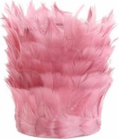 Theelicht - Feather - Licht Roze - Glas