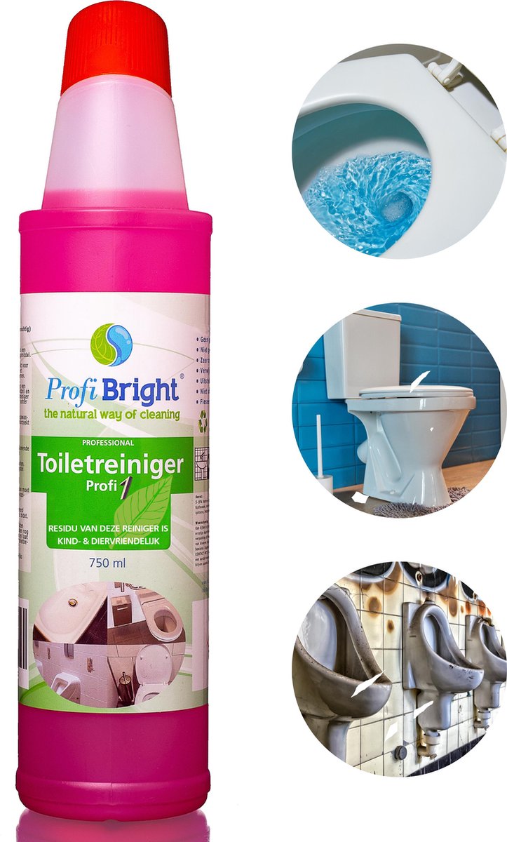Goedkoopste ProfiBright - Consument - Toiletreiniger & Ontkalker Profi1 - Geen parabenen - Dierproefvrij - 750 ml