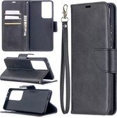 Samsung Galaxy S21 Ultra hoesje - Wallet bookcase - Zwart - GSM Hoesje - Telefoonhoesje Geschikt Voor: Samsung Galaxy S21 Ultra