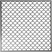 Sjabloon, afm 30,5x30,5 cm, dikte 0,31 mm, , golven, 1vel