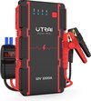 Utrai 12V Compact Jumpstarter - 13000 Mah / 1000A - Jump Starter - Acculader - met Dual USB port – LED Zaklamp en SOS noodlicht - 6L Benzine of 4.5L Diesel – Inclusief Smart Startkabels – Zwart/Rood Powerbank