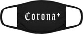 Corona mondkapje | grappig | bier | virus | vaccinatie | gezichtsmasker | bescherming | bedrukt | logo | Zwart mondmasker van katoen, uitwasbaar & herbruikbaar. Geschikt voor OV