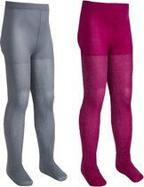 2 stuks Glitter Panty's - Maillots - 40 Denier - 11/12 jaar