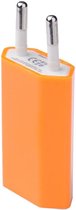 Universal USB adapter - USB stekker - USB lader - Blokje - Universeel - Oranje
