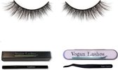 Vegan Lashes nepwimpers inclusief lashapplicator - wimperzetter-  lashliner wimperlijm | complete set | zwarte wimperband