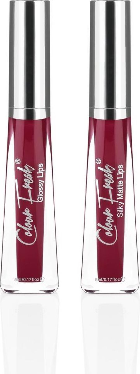 Colour Freak Cosmetics Bite Winter Lip Duo – Hydraterende Lipgloss & Matte Lipstick – Niet-Plakkerig & Winterproof – Voor Droge of Gevoelige Lippen