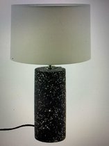 Paignton tafellamp - schemerlamp -  zwart 45 cm - beton - inclusief  kap