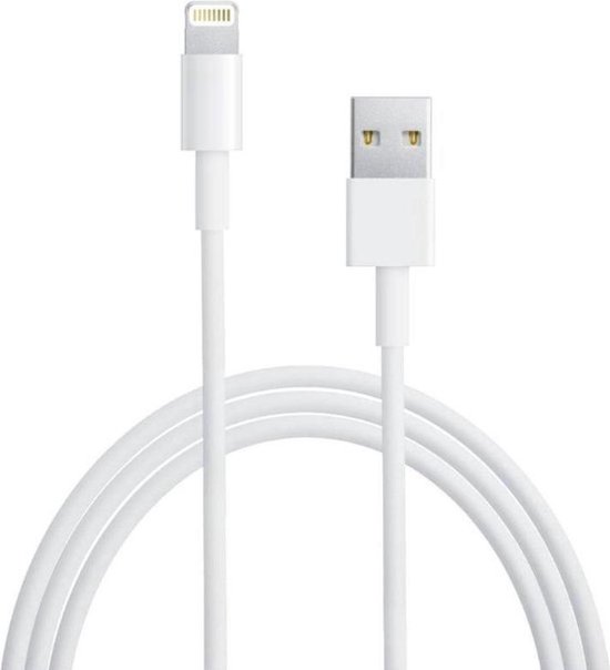 Oplaadkabel 1 Meter - geschikt voor Apple oplaadkabel-USB naar 8-pins snel opladen... bol.com
