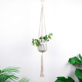 Plantenhanger Yadi Yarn - Naturel - 140 cm - Hoogwaardige Plantenhanger Binnen - Zonder Bloempot - Macrame - Duurzaam - 100% Handgemaakt