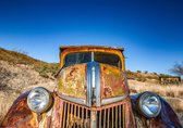 valentijn cadeautje voor hem / Auto poster - Ghost Truck Vooraanzicht - Wandposter 60 x 40 cm