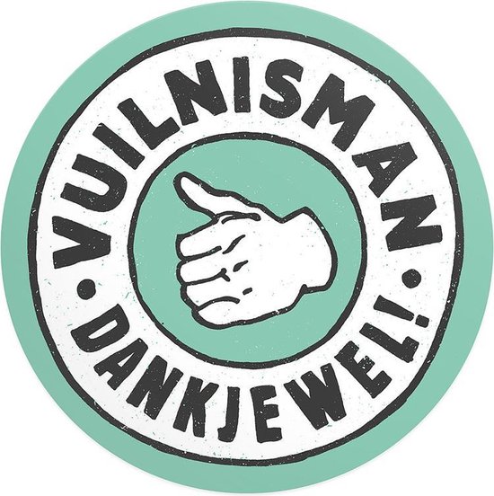 Foto: Kliko sticker vuilnisman dankjewel 