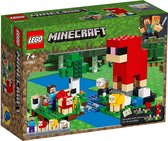 LEGO 21153 Minecraft De schapenboerderij Avonturen bouwset met schaapfiguren en Steve minifiguur