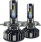 H4 LED Lamp Auto/Motor/Scooter (Set 2 stuks) - CANbus - Helder Wit 6000K - 110W - Dimlicht, Grootlicht & Mistlicht - Koplampen