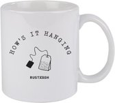 How it's hanging Rustaagh mok - kop - beker - koffie/thee - hoogglans wit- 295 ml - grappig - herkenbaar