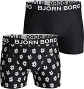 Björn Borg - 2-pack flower grid blauw & wit - XXL