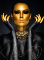 DP Diamond Painting Black & Gold 50 x 70 cm