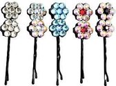 Hair Pins Made With Crystal From Swarovski flowers