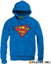 SUPERMAN - Sweat Logo Grunge Homme - Cobalt (XXL)