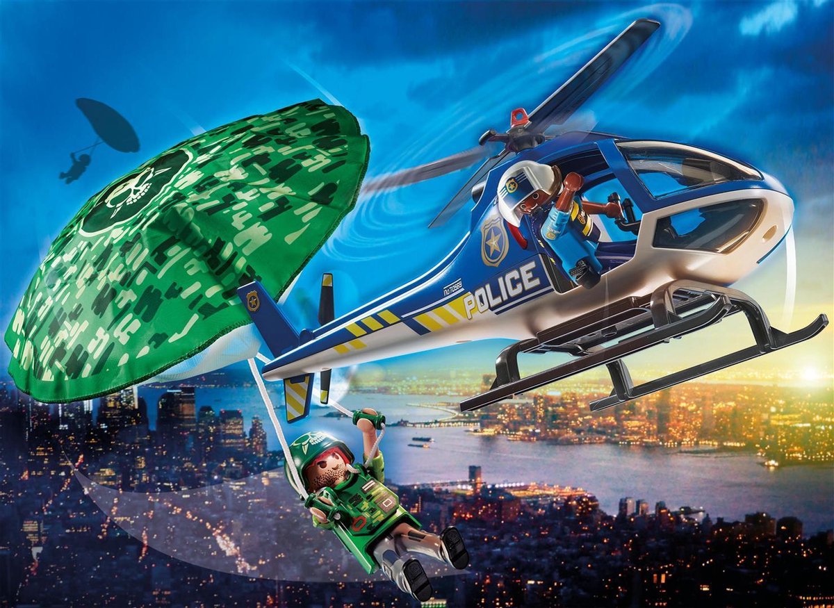 PLAYMOBIL City Action Politiehelikopter: parachute-achtervolging - 70569 — afbeelding 5
